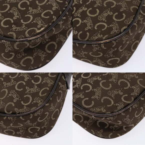 CELINE C Sulky Shoulder Bag Canvas Brown - Picture 10 of 12